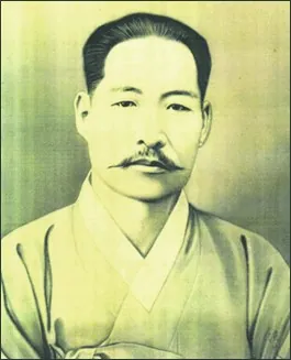 한복 차림의 김좌진 인물사진