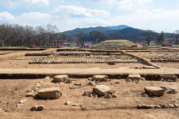 경주 월성 발굴 현장